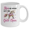 Live Like Someone Left The Gate Open Flower Horse Lover Mug Coffee Mug | Teecentury.com