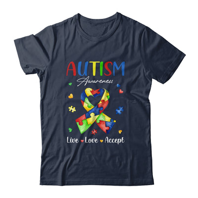 Live Love Accept Autism Awareness Month T-Shirt & Hoodie | Teecentury.com