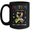 Live Love Accept Autism Awareness Month Mug Coffee Mug | Teecentury.com