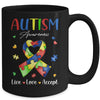 Live Love Accept Autism Awareness Month Mug Coffee Mug | Teecentury.com