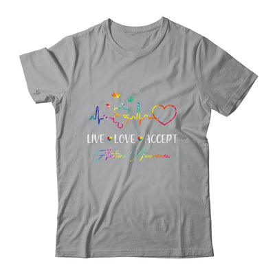 Live Love Accept Autism Awareness Tie Dye Autism Mom Boy Kid T-Shirt & Hoodie | Teecentury.com