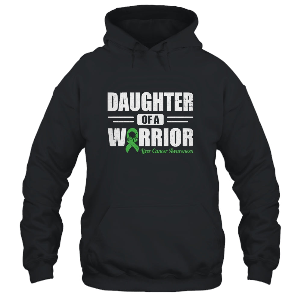 Liver Cancer Awareness Daughter Of Warrior Green Gift T-Shirt & Hoodie | Teecentury.com