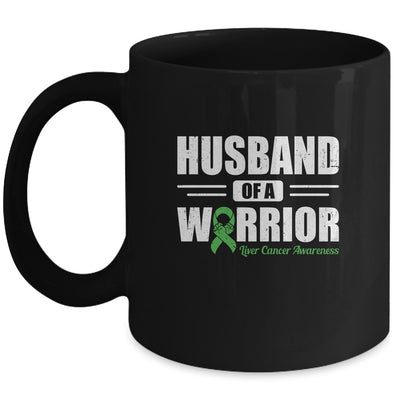 Liver Cancer Awareness Husband Of Warrior Green Gift Coffee Mug | Teecentury.com