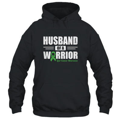 Liver Cancer Awareness Husband Of Warrior Green Gift T-Shirt & Hoodie | Teecentury.com