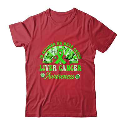 Liver Cancer Awareness In October We Wear Green Groovy Shirt & Hoodie | teecentury