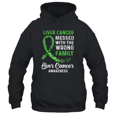 Liver Cancer Awareness Messed With The Wrong Family Support T-Shirt & Hoodie | Teecentury.com