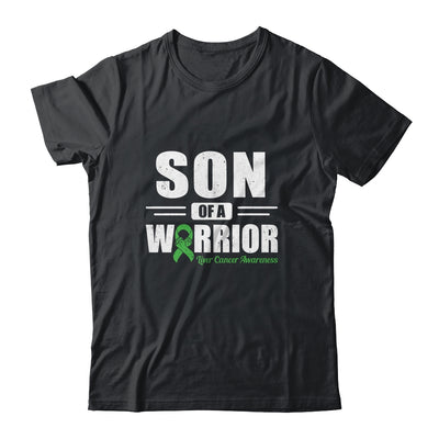 Liver Cancer Awareness Son Of Warrior Green Gift T-Shirt & Hoodie | Teecentury.com