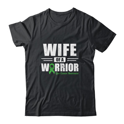 Liver Cancer Awareness Wife Of Warrior Green Gift T-Shirt & Hoodie | Teecentury.com