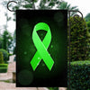 Liver Cancer Mental Health Lymphoma Kidney Disease Cancer Awareness Flag Green Ribbon Flag | Teecentury.com
