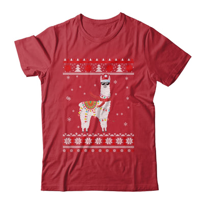 Llama Alpaca Christmas Tree Funny Ugly Christmas Sweater T-Shirt & Sweatshirt | Teecentury.com