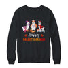 Llama Halloween Thanksgiving Merry Christmas Hallothanksmas T-Shirt & Sweatshirt | Teecentury.com