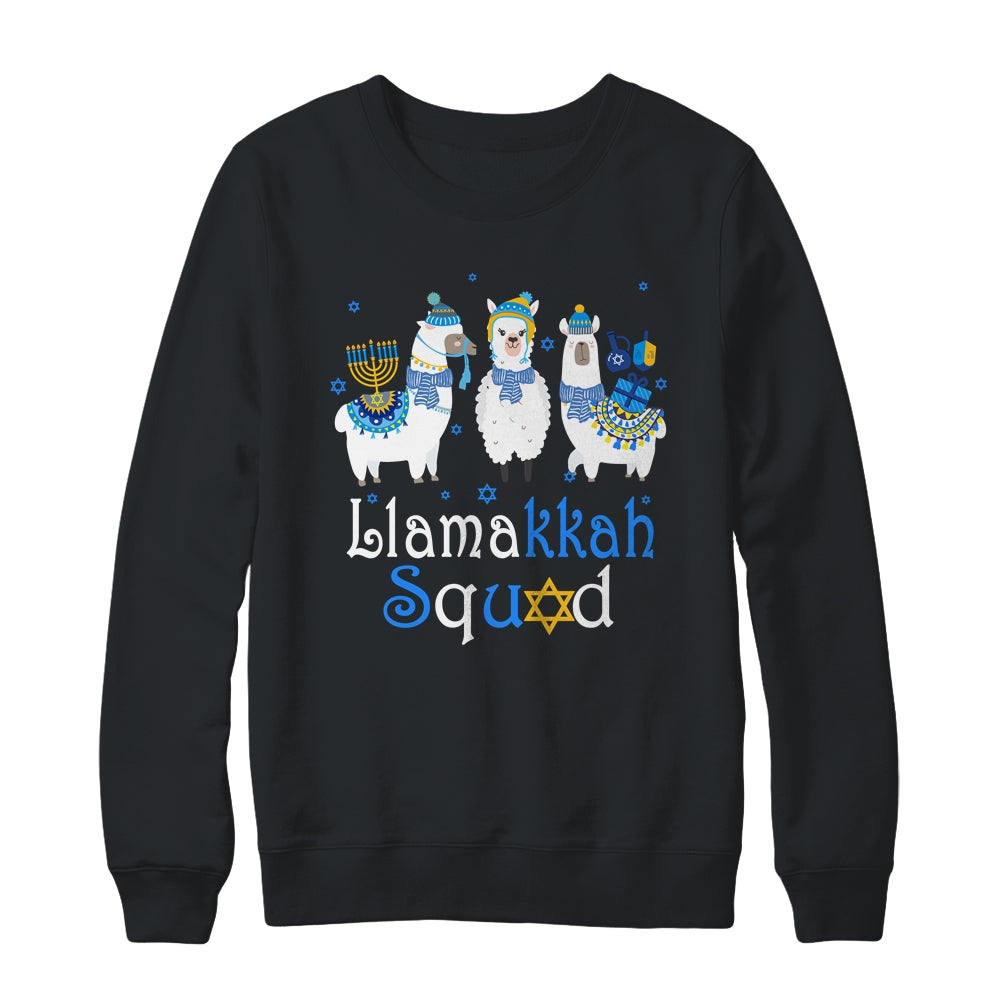 Llamakkah Squad Funny Jewish Hanukkah Gift Cute Llama T-Shirt & Sweatshirt | Teecentury.com