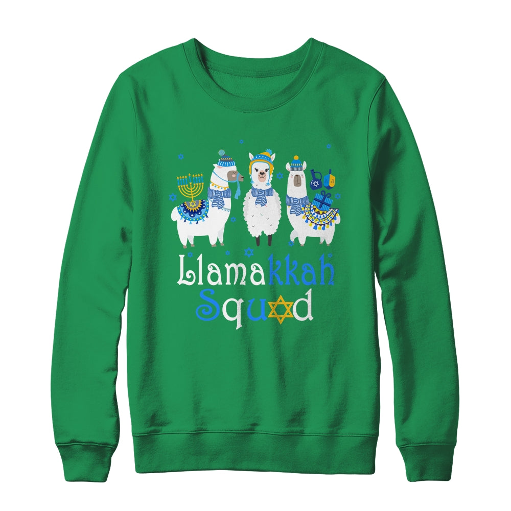 Llamakkah Squad Funny Jewish Hanukkah Gift Cute Llama T-Shirt & Sweatshirt | Teecentury.com