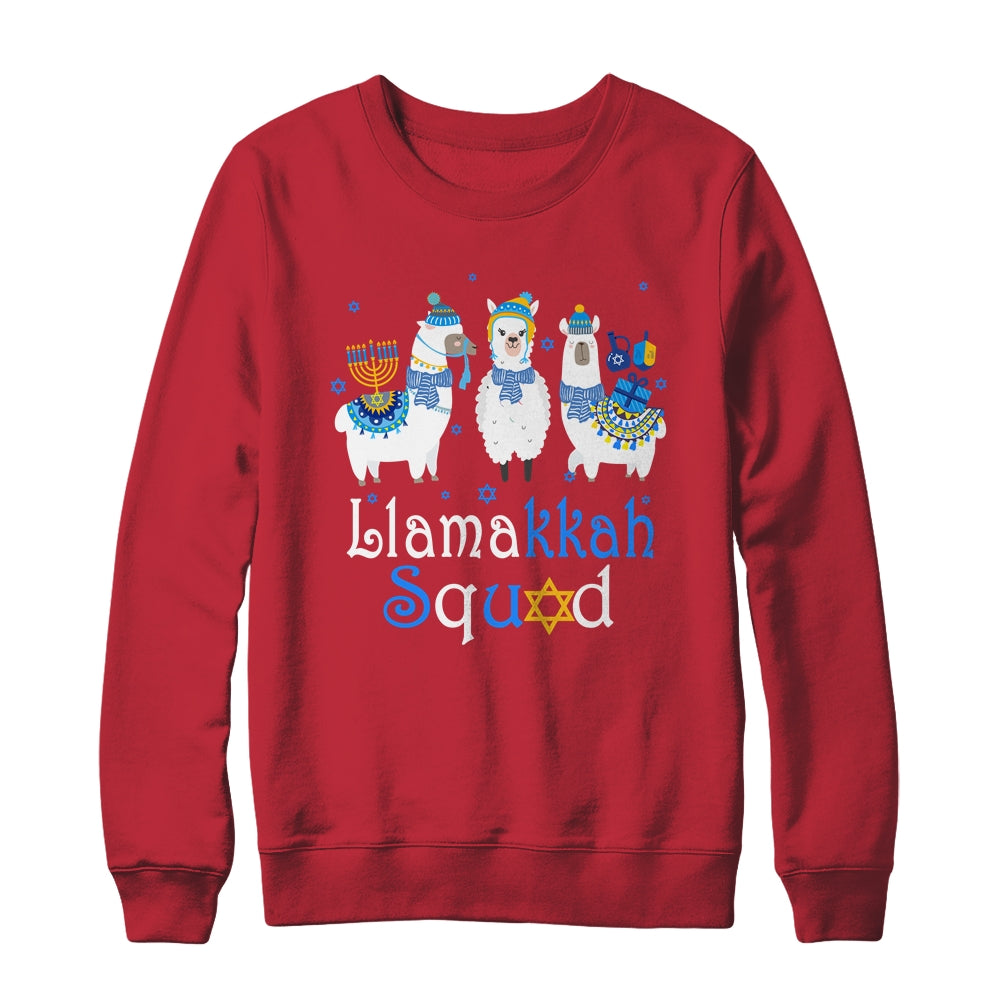 Llamakkah Squad Funny Jewish Hanukkah Gift Cute Llama T-Shirt & Sweatshirt | Teecentury.com