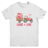 Loads Of Love Farm Tractor Valentines Day For Boys Youth Youth Shirt | Teecentury.com