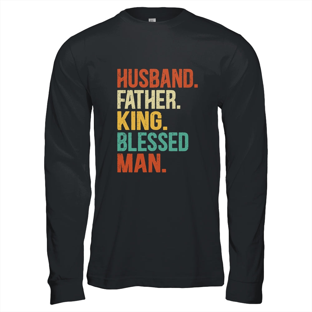 Husband Father King Blessed Man Pride Black Dad Gift T-Shirt & Hoodie | Teecentury.com