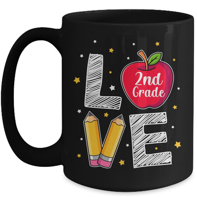 Love 2nd Grade Apple Funny Back To School Teacher Mug Coffee Mug | Teecentury.com