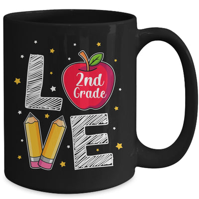 Love 2nd Grade Apple Funny Back To School Teacher Mug Coffee Mug | Teecentury.com