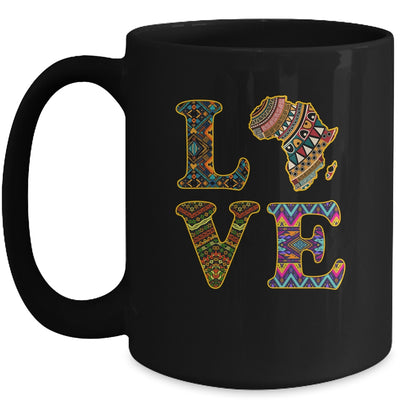 Love Africa African Kente Cloth Men Women Lover Mug Coffee Mug | Teecentury.com