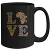 Love Africa African Kente Cloth Men Women Lover Mug Coffee Mug | Teecentury.com