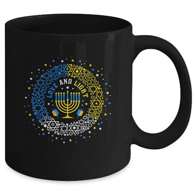 Love And Light Hanukkah Jew Menorah Jewish Chanukah Mug Coffee Mug | Teecentury.com