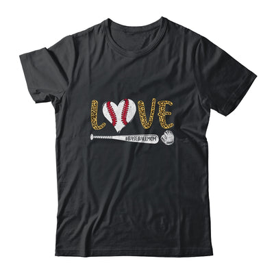 Love Baseball Mom Leopard Print Lover Mother's Day T-Shirt & Tank Top | Teecentury.com