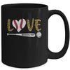 Love Baseball Mom Leopard Print Lover Mother's Day Mug Coffee Mug | Teecentury.com