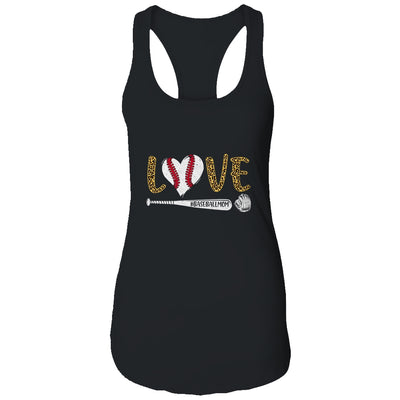 Love Baseball Mom Leopard Print Lover Mother's Day T-Shirt & Tank Top | Teecentury.com