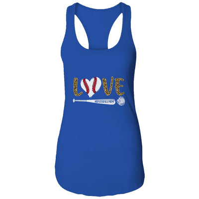 Love Baseball Mom Leopard Print Lover Mother's Day T-Shirt & Tank Top | Teecentury.com