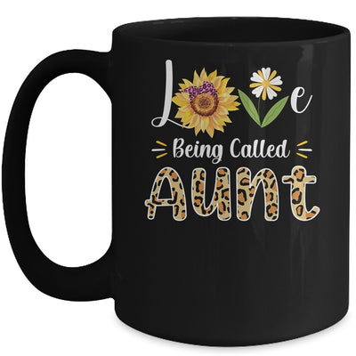 Love Being Called Aunt Sunflower Mothers Day Mug Coffee Mug | Teecentury.com