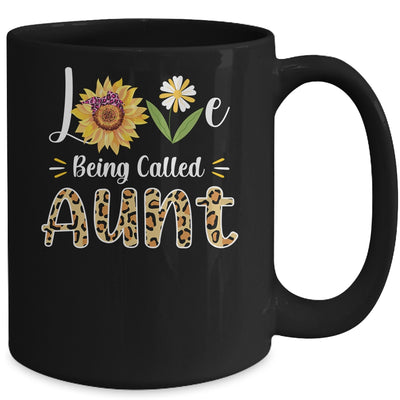 Love Being Called Aunt Sunflower Mothers Day Mug Coffee Mug | Teecentury.com