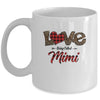 Love Being Called Mimi Leopard Red Plaid Heart Valentine Mug Coffee Mug | Teecentury.com