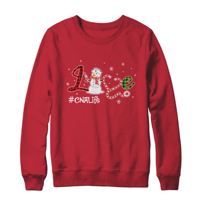 Love CNA Life Snowman Funny Nursing Christmas Day Gifts T-Shirt & Sweatshirt | Teecentury.com