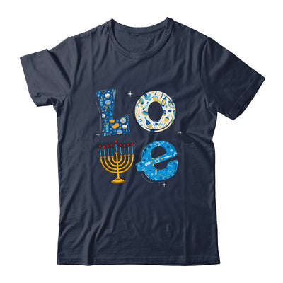 Love Cute Hanukkah Decoration Menorah Pajama Matching Family T-Shirt & Sweatshirt | Teecentury.com