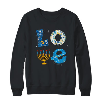 Love Cute Hanukkah Decoration Menorah Pajama Matching Family T-Shirt & Sweatshirt | Teecentury.com