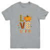 Love First Grade Happy Fall Thanksgiving Youth Youth Shirt | Teecentury.com