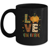 Love Fourth Grade Happy Fall Thanksgiving Mug Coffee Mug | Teecentury.com