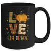 Love Fourth Grade Happy Fall Thanksgiving Mug Coffee Mug | Teecentury.com