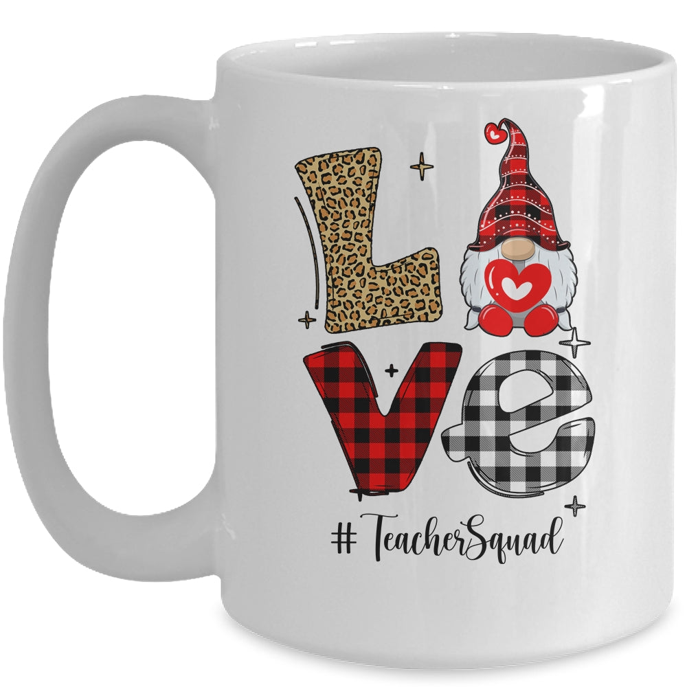 Love Gnome Teacher Squad Happy Valentine Gnome Teacher 2022 Mug Coffee Mug | Teecentury.com