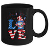 Love Gnome USA Flag 4th Of July Mug Coffee Mug | Teecentury.com