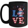 Love Gnome USA Flag 4th Of July Mug Coffee Mug | Teecentury.com