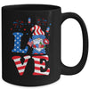 Love Gnome USA Flag 4th Of July Mug Coffee Mug | Teecentury.com