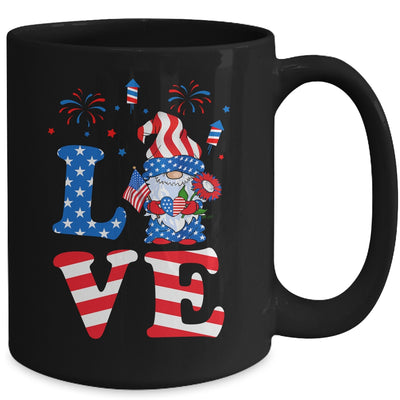 Love Gnome USA Flag 4th Of July Mug Coffee Mug | Teecentury.com