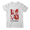 Love Heart Lunch Lady Worker Gnome Valentines Day Shirt & Tank Top | teecentury