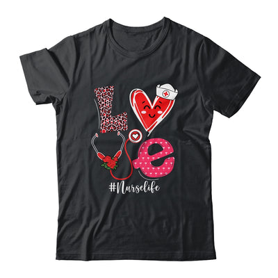 Love Heart Stethoscope Nurse Life Valentine ER ICU NICU RN T-Shirt & Tank Top | Teecentury.com
