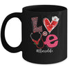 Love Heart Stethoscope Nurse Life Valentine ER ICU NICU RN Mug Coffee Mug | Teecentury.com