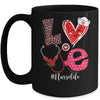 Love Heart Stethoscope Nurse Life Valentine ER ICU NICU RN Mug Coffee Mug | Teecentury.com