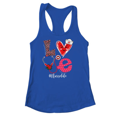 Love Heart Stethoscope Nurse Life Valentine ER ICU NICU RN T-Shirt & Tank Top | Teecentury.com