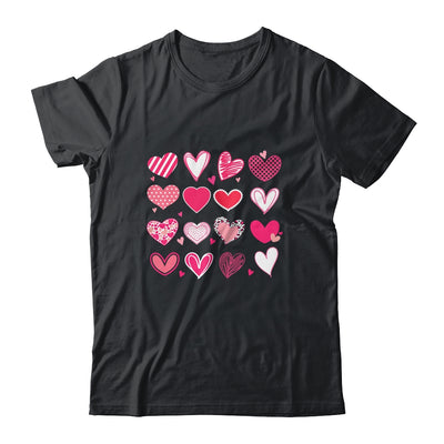 Love Hearts Watercolor Valentines Day Matching Couple Shirt & Tank Top | teecentury