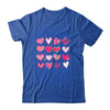 Love Hearts Watercolor Valentines Day Matching Couple Shirt & Tank Top | teecentury